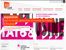 Tablet Screenshot of esaat-roubaix.com